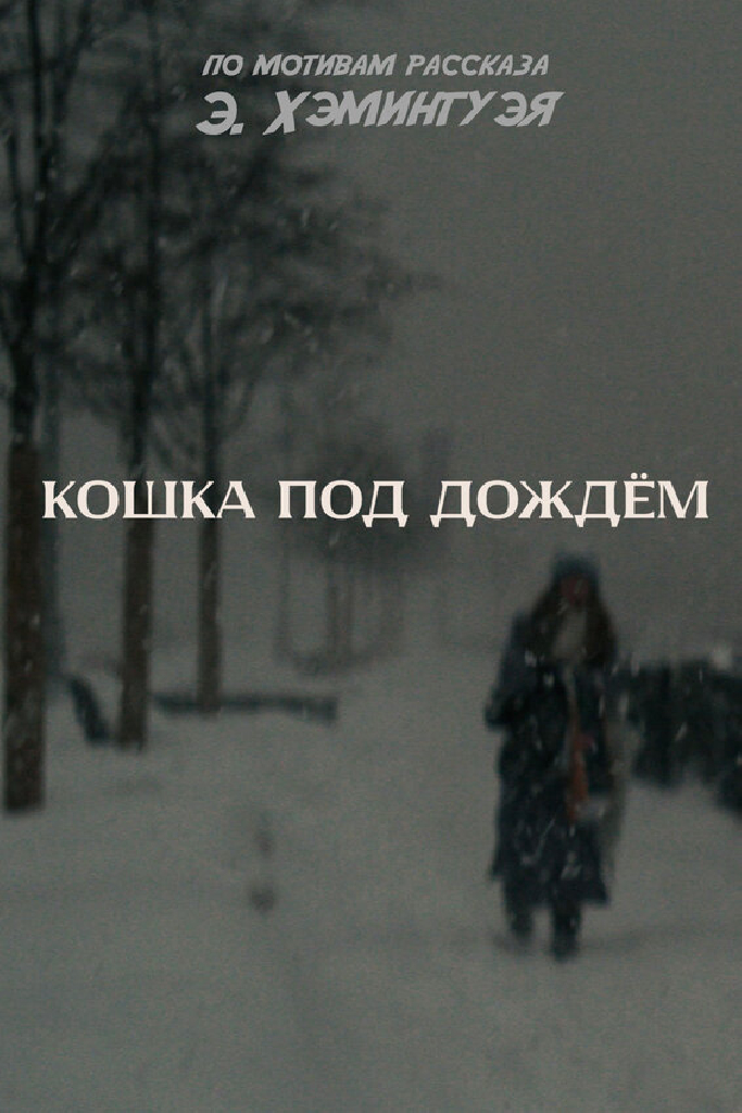 Кошка под дождём
