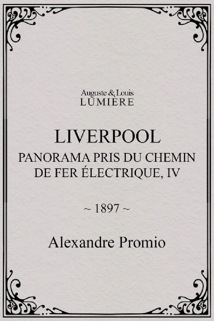 Liverpool, panorama pris du chemin de fer électrique, IV