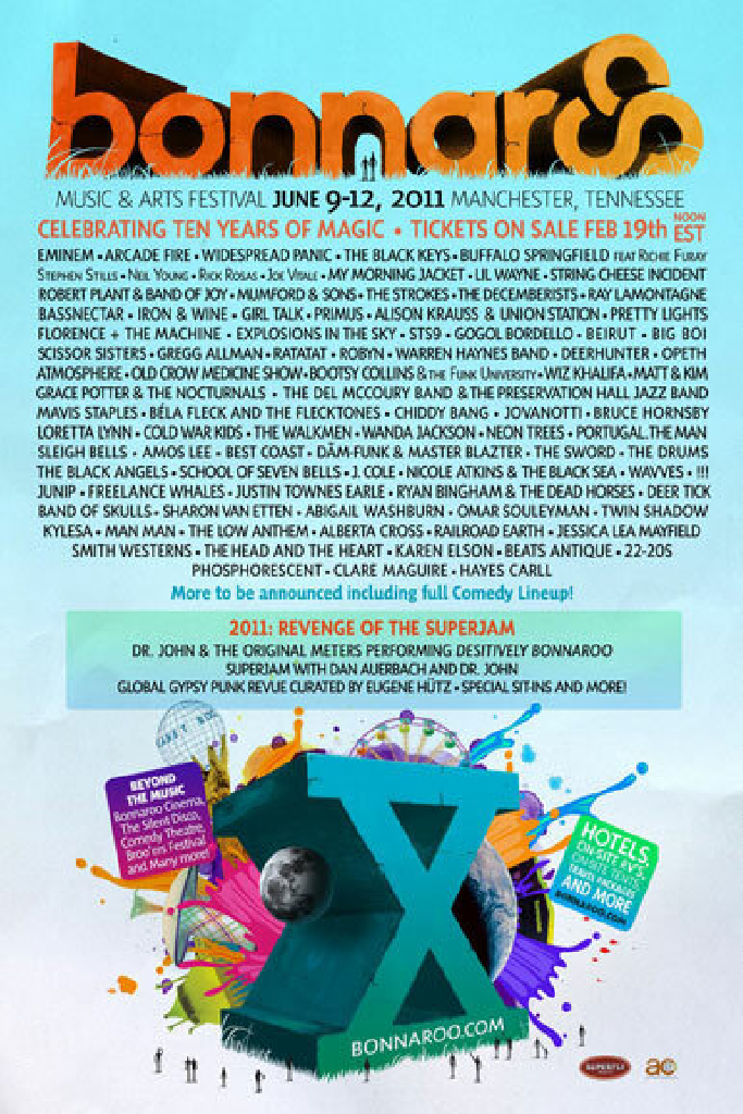 Музыкальный фестиваль Bonnaroo 2011