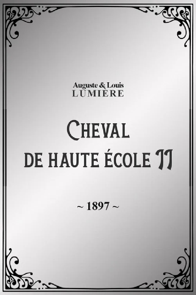 Cheval de haute école, II
