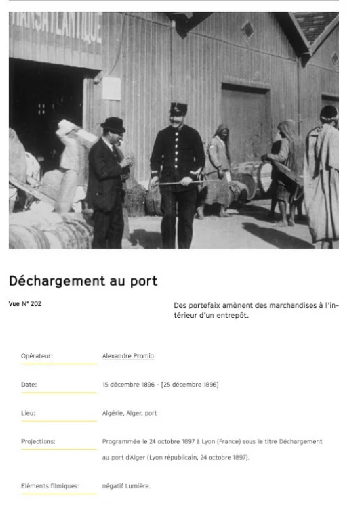 Alger : déchargement au port