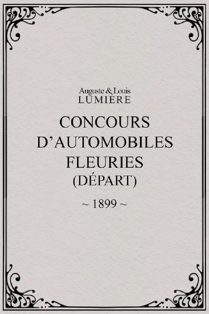 Fête de Paris 1899: Concours d'automobiles fleuries (départ)