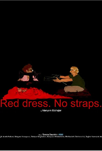 Red Dress. No Straps