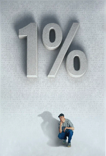 1%