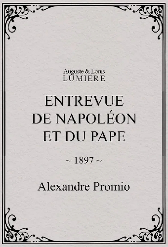 Entrevue de Napoléon et du pape