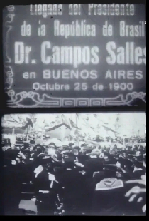 Llegada del Presidente de la República de Brasil Dr. Campos Salles en Buenos Aires