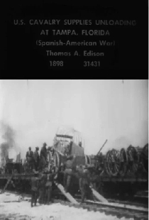 U.S. Cavalry Supplies Unloading at Tampa, Florida