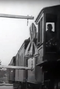 Train Taking Up Mail Bag, U.S.P.O.