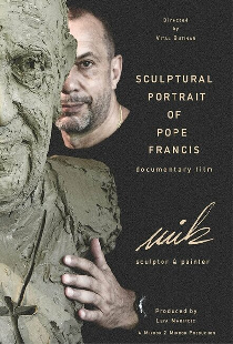 Sculptural Portrait of Pope Francis by Mik Simcic