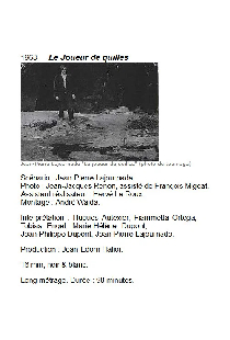 Le joueur de quilles