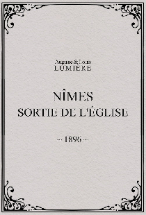 Nîmes, sortie de l'église